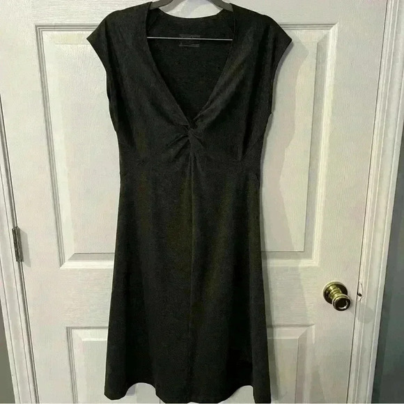 Patagonia W's Seabrook Bandha Midi Dress Gray Grey Size Small EUC - Picture 1 of 6